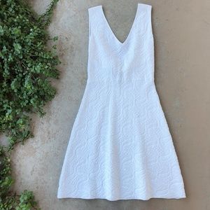 M Missoni White Paisley Stretch A-Line Dress